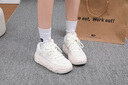 安踏（ANTA）女鞋子珊瑚運(yùn)動鞋女士品牌2025夏秋季老爹鞋網(wǎng)面鞋旅游透氣休閑鞋 象牙白/余粉白【珊瑚】 37.5 曬單實拍圖