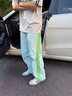 NASA XVVX夏季多巴胺穿搭傘兵速干褲男女潮流高級(jí)感冰絲寬松運(yùn)動(dòng)休閑沖鋒褲 綠色 XL 曬單實(shí)拍圖