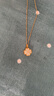 中國黃金（CHINA GOLD）鉆石四葉草黃金項鏈女足金吊墜七夕情人節(jié)禮物送女友老婆生日實用 [京速達]足金鉆石吊墜+足金鏈 曬單實拍圖