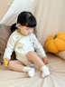 貝樂咿嬰兒衣服包屁衣春秋季新生兒0-6個(gè)月連體衣滿月男女寶寶睡衣哈衣 5577-蘋果熊+5576-草坪鹿 80cm （9-12個(gè)月18-22斤） 曬單實(shí)拍圖