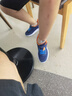 361°兒童運動鞋男女童(3-12歲)防撞鞋頭密網(wǎng)休閑跑鞋 藍(lán) 39 曬單實拍圖