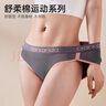 Clarkarida女士內(nèi)褲女生棉質(zhì)無痕運動7A級抗菌抑菌品牌高端內(nèi)衣純欲三角中腰 撞色時尚潮流性感高開叉｜ 4條 L 95-130斤 曬單實拍圖