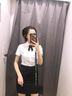 源菲埡職業(yè)套裝女夏季短袖襯衫氣質(zhì)經(jīng)理工裝正裝酒店前臺收銀接待工作服 白色襯衫 L 曬單實拍圖