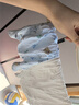 Babyprints尿布兜嬰兒隔尿褲透氣防水防側(cè)漏可洗按扣款藍(lán)色3條裝小碼 曬單實(shí)拍圖