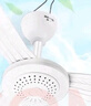中聯(lián)小吊扇小型迷你小風(fēng)扇床上用家用蚊帳扇學(xué)生宿舍用電風(fēng)扇5葉大風(fēng)力微風(fēng)吊扇zolee節(jié)能語音聲控 扇面直徑105CM三葉+2米遙控線 曬單實(shí)拍圖