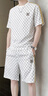 花花公子（PLAYBOY）短袖T恤男套裝夏季男士冰絲上衣服潮牌運(yùn)動(dòng)半袖短褲高端兩件套 曬單實(shí)拍圖
