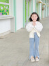 可英 GOWINBABY女童牛仔褲開(kāi)叉2025春秋小女孩喇叭褲女寶修身時(shí)尚藍(lán)色嬰幼兒長(zhǎng)褲 藍(lán)色 130 （適合身高120cm-130cm） 曬單實(shí)拍圖