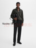 Massimo Dutti折扣升級(jí)2025男裝簡(jiǎn)約純色智性風(fēng)半高領(lǐng)拉鏈針織衫毛衣00750242 太空灰 L (CN 185/104A) 曬單實(shí)拍圖
