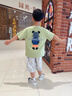 G.duck兒童裝男童短袖t恤夏裝2025年新款中大童純棉夏款男孩夏季上衣潮 方向標抹茶綠 150 cm 曬單實(shí)拍圖