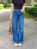 Calvin KleinJeans25春夏新款女士美式復(fù)古潮流ck高腰寬松闊腿牛仔褲47B936G U3N-牛仔藍(lán) 27 曬單實(shí)拍圖
