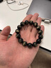 石玥珠寶收藏級14mm金貓眼天然黑曜石手串本命年轉(zhuǎn)運珠水晶手鏈男女士款 曬單實拍圖