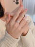 DRIG鉆戒指女求婚結婚一克拉莫桑鉆純銀送女友老婆生日禮物七夕情人節 1克拉(80％客戶(hù)的選擇) 活口可調節(求婚鉆戒) 曬單實(shí)拍圖