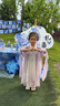 安妮優(yōu)兒漢服女童夏款古裝連衣裙2025新款夏季小女孩兒童公主裙子 紫色120 曬單實拍圖