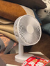 那時(shí)海桌面USB可充電風(fēng)扇8英寸大風(fēng)力搖頭便攜定時(shí)臺式小風(fēng)扇無(wú)線(xiàn)鋰電池戶(hù)外臺扇辦公室宿舍靜音小電扇 8寸充電款2節電池 曬單實(shí)拍圖