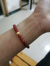 中國黃金（CHINA GOLD）黃金手鏈女男款足金金錢轉(zhuǎn)運(yùn)珠手串紅瑪瑙手飾品情人節(jié)禮物送女友 【今/次日達(dá)】金錢珠手鏈 約0.3g【6mm瑪瑙】 曬單實(shí)拍圖