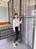 Jret休閑大版白襯衫女上衣春夏季防曬開衫寬松打底衫百搭襯衣外套薄款 白色 均碼 90-150斤 曬單實拍圖