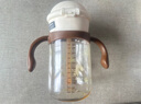NEVS寶寶吸管杯嬰兒學(xué)飲杯6個(gè)月以上兒童ppsu水杯帶手柄350ml-奶格米 曬單實(shí)拍圖