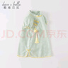 戴維貝拉（DAVE＆BELLA）女童連衣裙兒童漢服夏裝嬰兒寶寶國(guó)風(fēng)裙子小女孩 曬單實(shí)拍圖