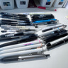 派通（Pentel）BLN105按動黑色中性筆高顏值0.5mm簽字筆商務(wù)學(xué)生速干水筆水性筆文具 黑色5支裝 曬單實(shí)拍圖