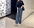 ZUOSAISI品牌小白鞋女厚底增高百搭休閑鞋女2025秋季新品女鞋輕便鞋子女 白色 34 曬單實(shí)拍圖