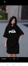 FILA 斐樂女裝T恤2025年秋季新款短袖情侶同款純棉熊貓短t上衣男女 正黑色-BK M 170/92A/M 曬單實(shí)拍圖