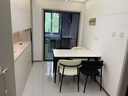 凡特斯蒂餐桌 意式巖板餐桌椅組合小戶型現(xiàn)代家用長方形依諾巖板吃飯桌子 【全托底板】餐桌+4羊角椅 120cm  *70cm*76cm 曬單實(shí)拍圖