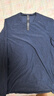 lululemon丨Surge Warm 男士圓領(lǐng)運動衫運動上衣 芯吸 LM3DBRS 雜色海軍藍(lán)/黑 L 曬單實拍圖