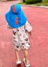 黛米安妮莎兒童帽子夏遮陽(yáng)帽太陽(yáng)帽大帽檐男女童防曬帽旅游防紫外線漁夫帽 深藍(lán)色【不可扎馬尾】 48-54cm【帽圍可調(diào)節(jié)】 曬單實(shí)拍圖