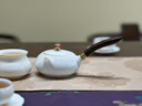 羊脂玉茶具套裝家用陶瓷景德鎮(zhèn)白瓷北歐會客功夫茶具壺杯禮盒送禮 羊脂玉-側(cè)把壺配茶盤款十件套 曬單實拍圖