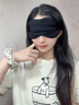 日本眼罩睡眠遮光睡覺掛耳式鼻翼款立體緩解眼睛疲勞男女透氣專用 【鼻翼款-遮光眼罩】暗夜黑 曬單實拍圖