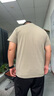 皮爾卡丹（pierre cardin）高端男士短袖t恤夏季圓領(lǐng)冰絲時(shí)尚百搭涼感薄款休閑大碼上衣半袖 7727綠色 4XL 建議185-200斤 曬單實(shí)拍圖