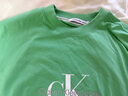 Calvin KleinJeans夏季男女情侶中性字母休閑ck純棉落肩袖寬松短袖T恤ZM02799 L1C-薄荷綠 M 曬單實(shí)拍圖