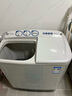 美的（Midea）半自動(dòng)雙桶洗衣機 8公斤洗+5.5脫水雙缸波輪 老人簡(jiǎn)易操作 品質(zhì)電機小巧不占地 租房宿舍必備 二級 MP8DS136 曬單實(shí)拍圖