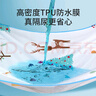 童葵（tongkui）嬰兒隔尿墊大號可洗防水床單透氣寶寶兒童防尿床墊藍鹿200*230cm 曬單實拍圖