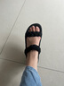斯凱奇（Skechers）涼鞋女士夏季厚底舒適休閑涼拖鞋軟底踩屎感外穿透氣沙灘鞋114806 曬單實(shí)拍圖