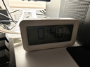 得力（deli）兒童節(jié)禮物充電電子鬧鐘背光家用學(xué)生兒童溫濕度計床頭鐘開學(xué)升學(xué)必備白 LE103A 曬單實拍圖
