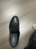 他她（TATA）商務(wù)休閑皮鞋男士打孔透氣德比鞋牛津鞋2025夏新NFZ01BM5 黑色 40 曬單實(shí)拍圖