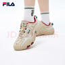 斐樂(lè )（FILA）男女同款跑步鞋舒適輕便慢跑透氣休閑運動(dòng)鞋百搭掠奪者情侶鞋 米色/雨霧灰-AN【女款】 36.5 曬單實(shí)拍圖