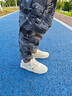 森馬（Senma）男鞋夏季休閑百搭小白鞋子男士軟底輕便厚底增高板鞋男款鏤空透氣 米色 43 曬單實(shí)拍圖