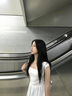 樂卡利白色吊帶連衣裙女夏季穿搭氣質(zhì)海邊度假長裙顯瘦遮肉百搭溫柔 方領(lǐng)收腰背心連衣裙 M 90-105斤 曬單實拍圖