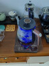 友家鋪子（Biooner）全自動上水電熱水壺家用辦公燒水壺玻璃燒水器茶臺專用一體茶桌茶幾泡茶具電茶爐 1L 木紋黑色單爐 曬單實拍圖