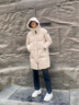 波司登（BOSIDENG）25年新款羽絨服七夕禮物情侶同款寬松中長款學(xué)生穿搭冬季外套 【店長推薦】日出沙丘7A41卡碼拍大 L 170/92A 體重約120-140斤 曬單實拍圖