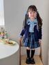 G.DUCKKIDS小黃鴨童裝女童套裝春秋新款兒童衣服女小童毛衣開衫裙子jk兩件套 單件毛衣 100 尺碼2~3歲【 90-100cm】 曬單實(shí)拍圖