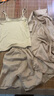 LPOX女士夏季衣服新款防曬襯衫上衣+顯瘦吊帶背心+寬松短褲女三件套裝 內(nèi)搭+襯衫+短褲 L 100-110斤 曬單實拍圖