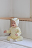 巴拉巴拉寶寶內(nèi)著套裝兒童家居服男童女童2025秋裝新款高腰護(hù)肚親膚舒適 蛾黃31006 80 曬單實拍圖
