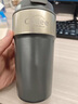 卡羅特保溫杯陶瓷內(nèi)膽咖啡杯女高顏值吸管水杯便攜隨行保冷500ML香草白 曬單實(shí)拍圖