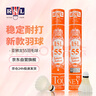 亞獅龍羽毛球12只裝訓(xùn)練比賽用球飛行穩(wěn)定落點(diǎn)精準(zhǔn) RSL-55號(hào) 77速 1桶裝 曬單實(shí)拍圖