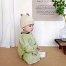 G. DUCKKIDS小黃鴨寶寶爬爬服嬰兒女寶戶(hù)外防臟爬衣兒童罩衣可外穿男爬行服連 燈芯絨連體款 綠色 80cm 80碼 建議身高70-82cm 曬單實(shí)拍圖