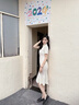 VEOX裙子女夏季2025新款連衣裙女改良版連衣裙年輕款少女 281香檳色 S 曬單實(shí)拍圖