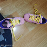 彪馬（PUMA）忍者神龜聯(lián)名面包鞋男女新款撞色休閑鞋SUEDE XL401305 淡粉色-紫羅蘭-01 38.5 曬單實(shí)拍圖